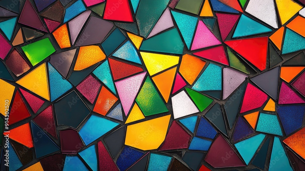 Colorful mosaic tile pattern with intricate geometric shapes and vibrant hues, perfect for backgrounds and designs Colorful mosaic tile pattern with intricate geometric shapes and vibrant hues, perfect for backgrounds and designs