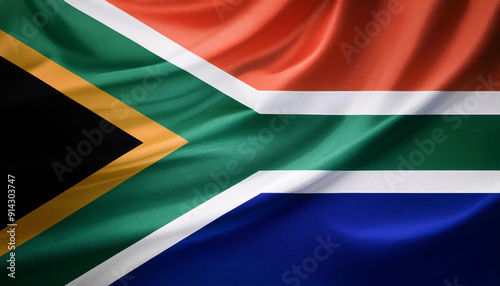 Simple wavy background for the South African flag