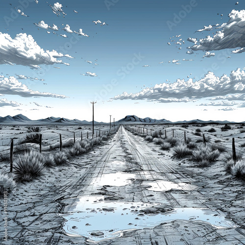 road in the desert