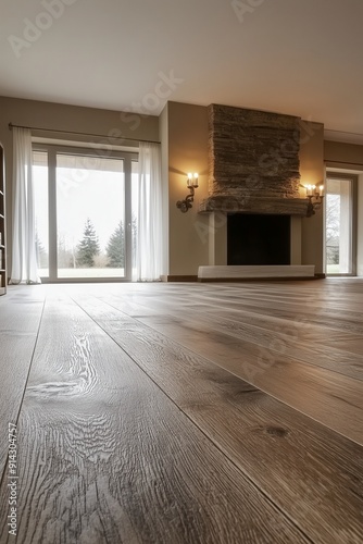Modern Living Room with Wooden Flooring