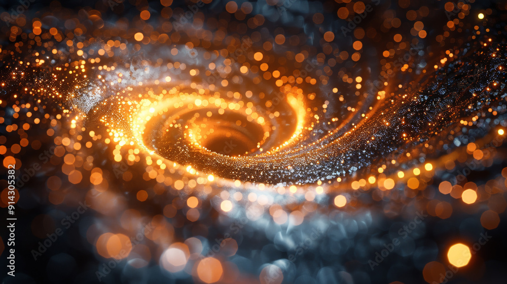 Vortex abstract dark Sparkling Background with Beautiful blurred bokeh Effect Vortex abstract dark Sparkling Background with Beautiful blurred bokeh Effect