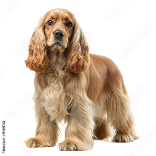 Obraz na płótnie Cocker spaniel dog isolated on white background