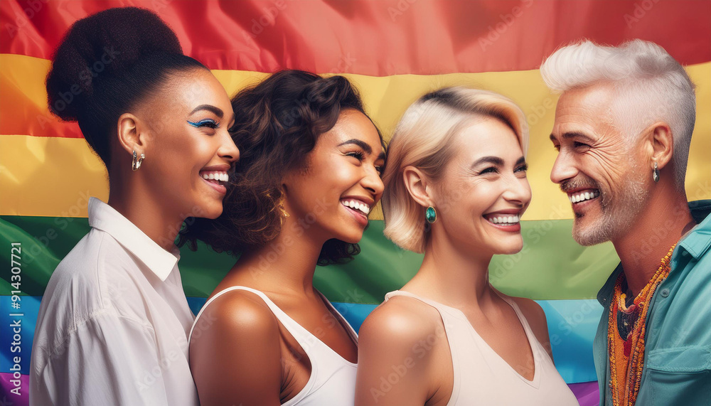 Pop art illustration, banner, texture or background representing Pride Day and the LGBT community Pop art illustration, banner, texture or background representing Pride Day and the LGBT community