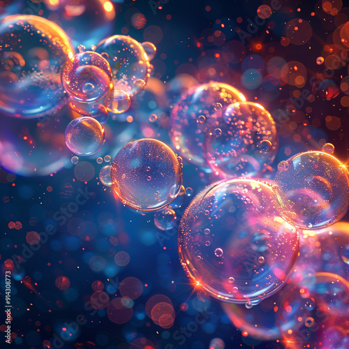 abstract background with bubbles