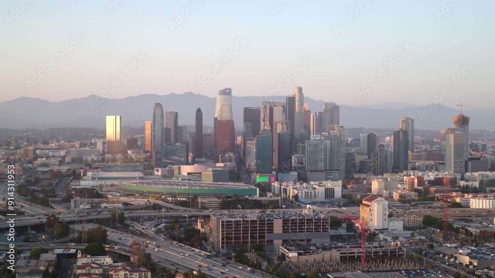 Downtown Los Angeles Sunset Aerial_2024_6 Downtown Los Angeles Sunset Aerial_2024_6
