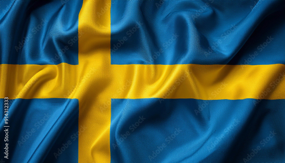 Simple wavy background for the Swedish flag Simple wavy background for the Swedish flag