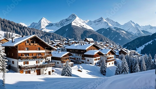 Winter in Alpine Serenity