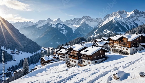 Winter in Alpine Serenity