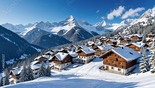 Winter in Alpine Serenity