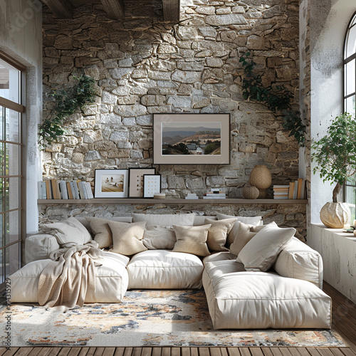 interior of a house with a bed