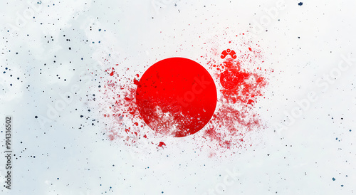 A red circle with white background. It looks like the Japanese flag.
