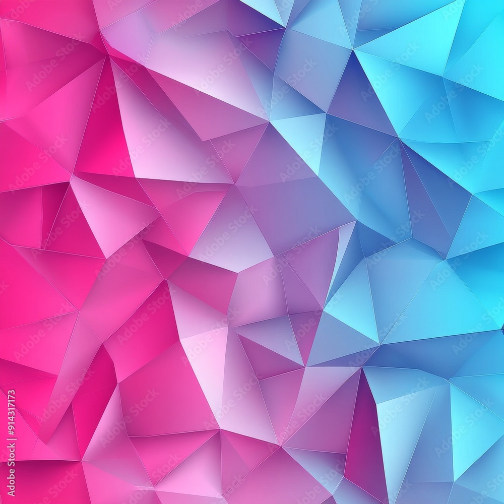 Abstract Geometric Background with Pink and Blue Triangles Abstract Geometric Background with Pink and Blue Triangles