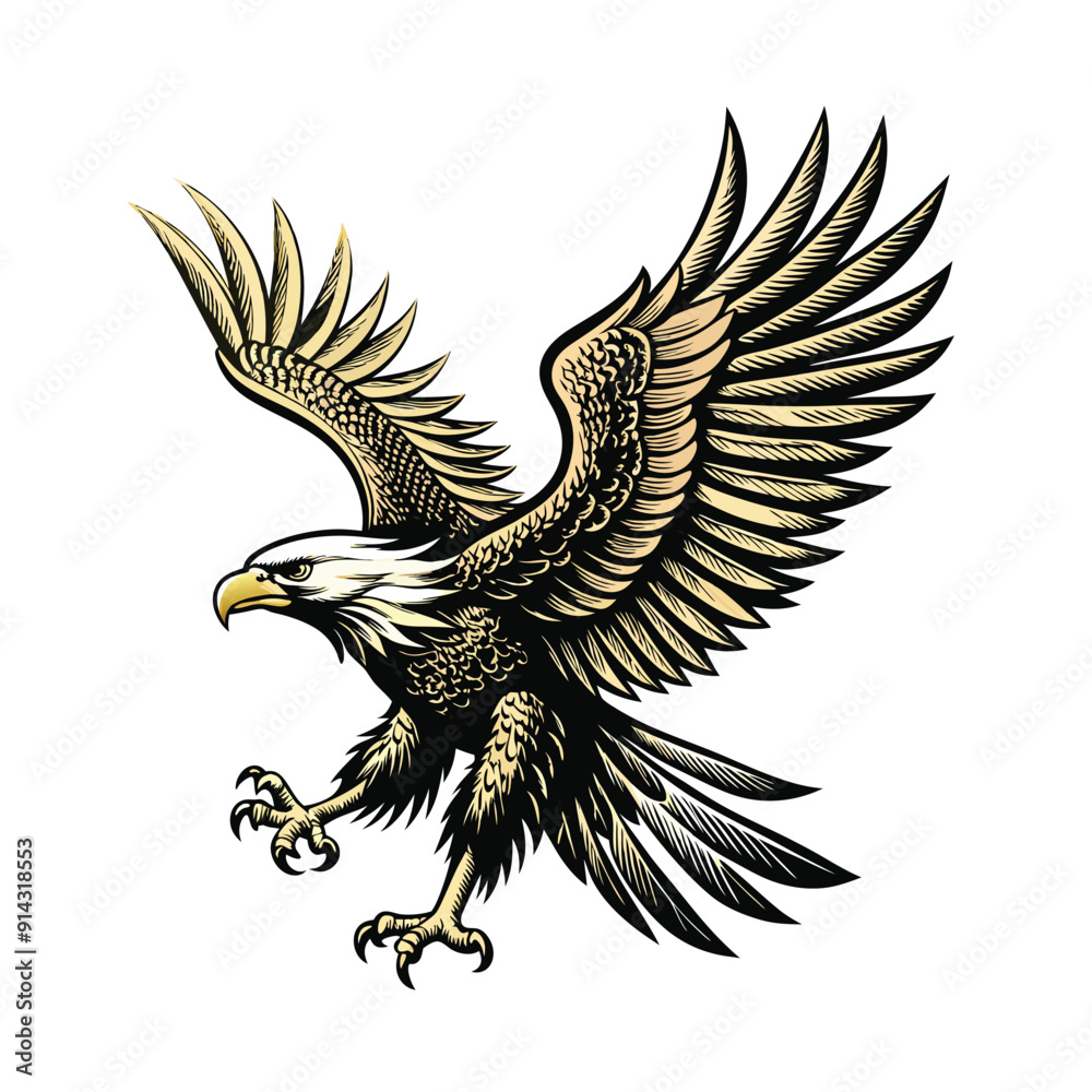 Obraz premium Old engraving style vector illustration