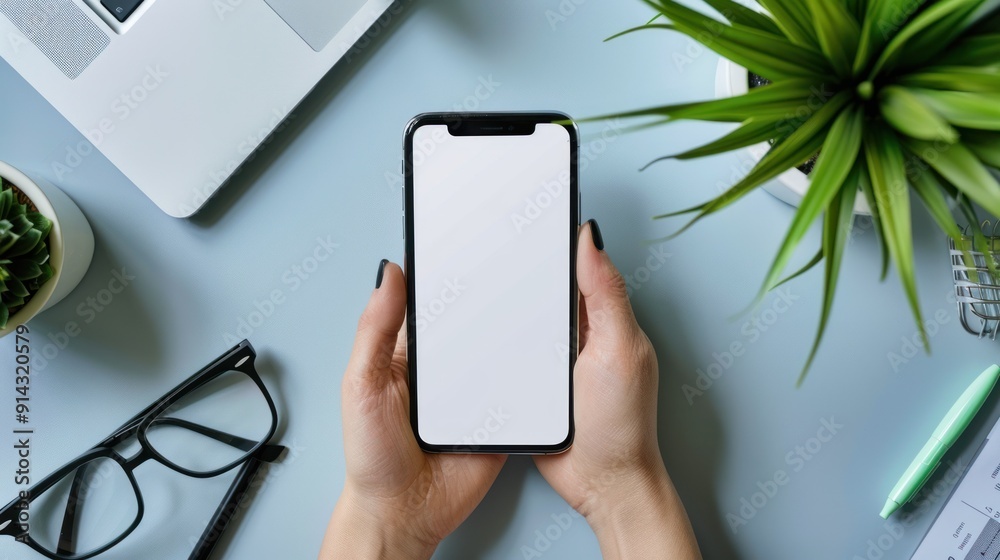 Online loan approval notification on a smartphone. Online loan approval notification on a smartphone.