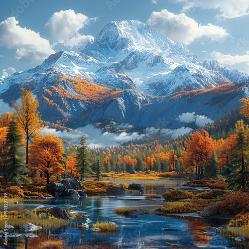 fall in the mountains