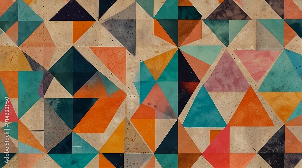 Vibrant Geometric Triangle Pattern Background Wallpaper Vibrant Geometric Triangle Pattern Background Wallpaper