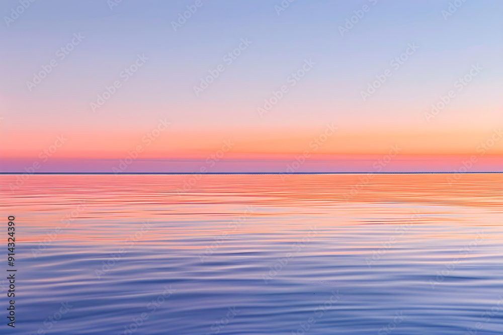 Serene Sunset at Sea: A Harmonious Blend of Pantone Colors Reflecting the Beauty of Nature at Dusk