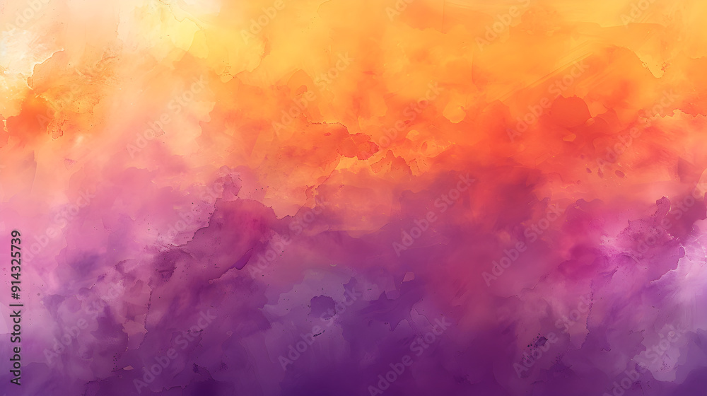 A painting of a colorful background with a splash of orange A painting of a colorful background with a splash of orange