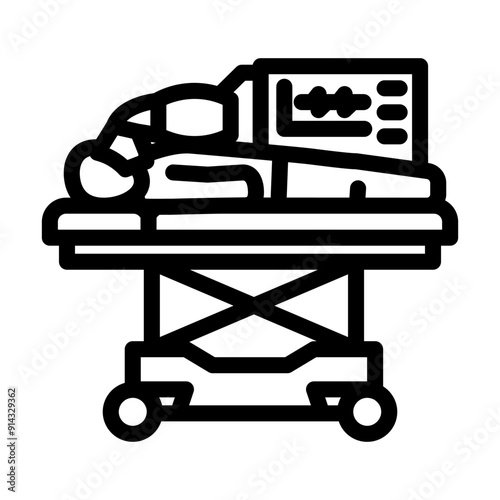 resuscitation efforts line icon vector. resuscitation efforts sign. isolated contour symbol black illustration