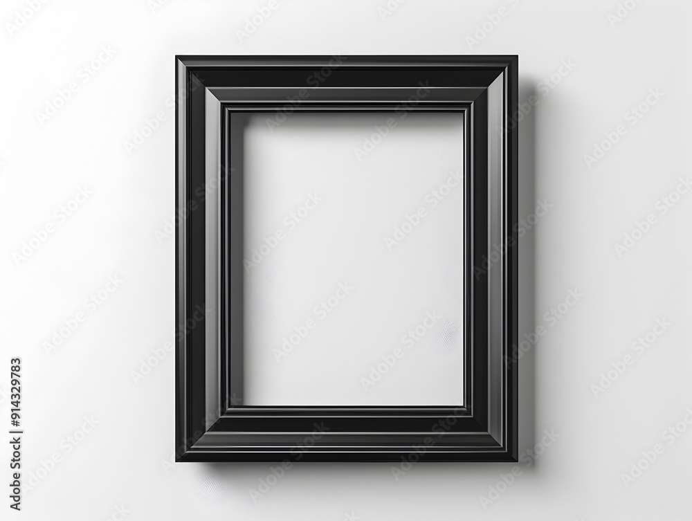 Sleek Black Modern Minimalist Frame for Artwork Display and Interior Decor Sleek Black Modern Minimalist Frame for Artwork Display and Interior Decor