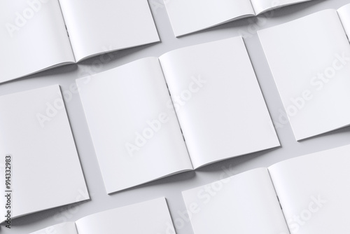 Magazine Brochure Blank Background arrangement