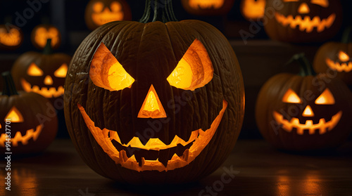 halloween jack o lantern. genrative.ai 