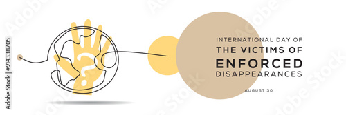 International Day of the Victims of Enforced Disappearances, held on 30 August.