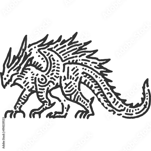 Omni Presence Vintage Illustration Vector