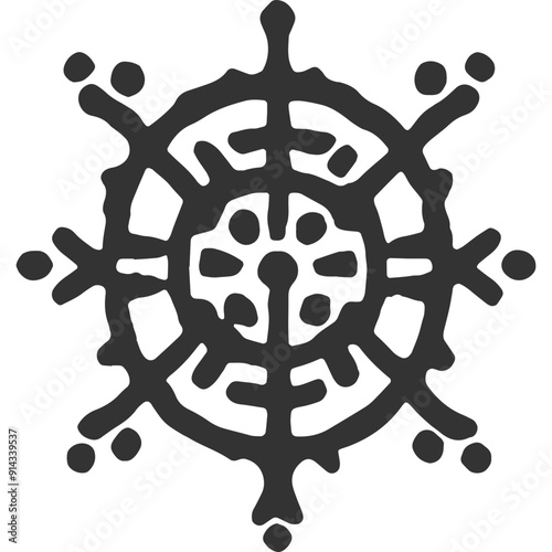 Omni Presence Vintage Illustration Vector