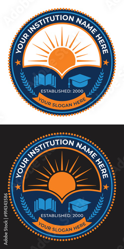 Education logo design template for school and organization