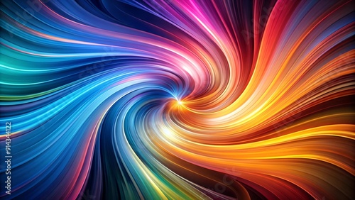 Abstract Symphony of Hues: A vibrant exploration of color and form  generative AI