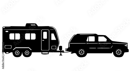 SUV trailer towing  travel camping caravan