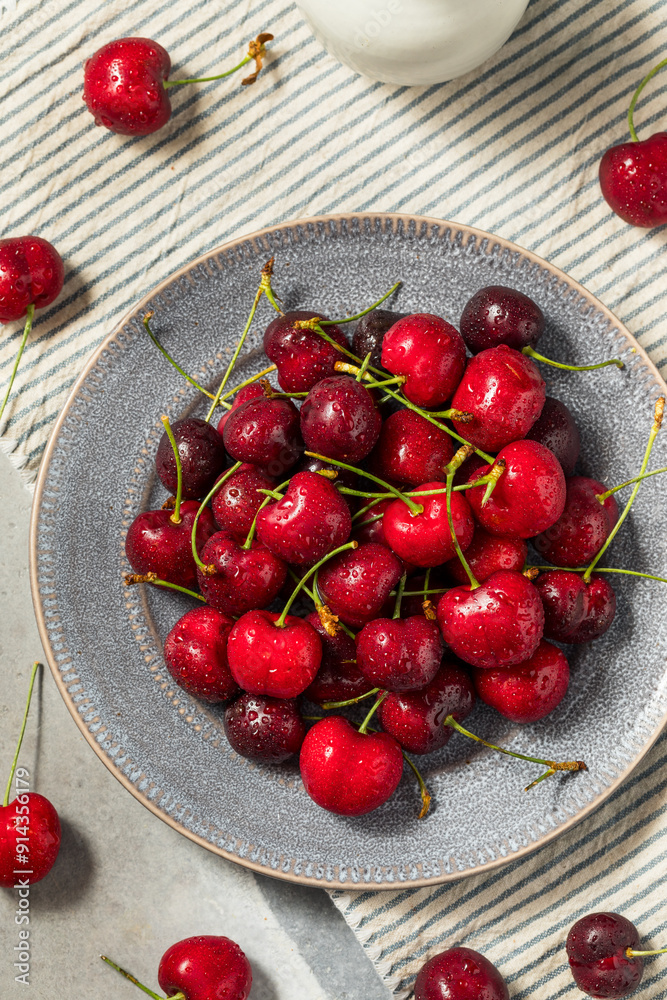 Raw Red Organic Cherries