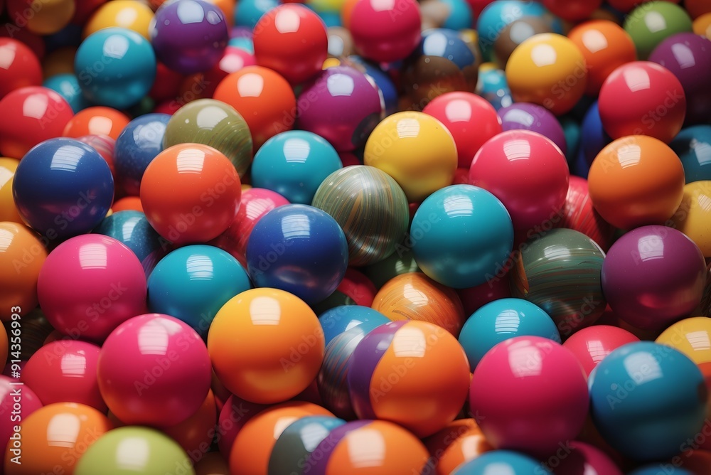 Colorful Balls spheres background - 3d rendering
Colorful Balls spheres background - 3d rendering