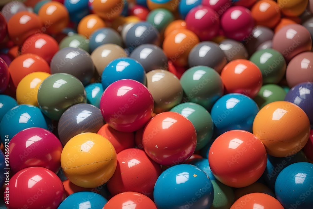Colorful Balls spheres background - 3d rendering
Colorful Balls spheres background - 3d rendering