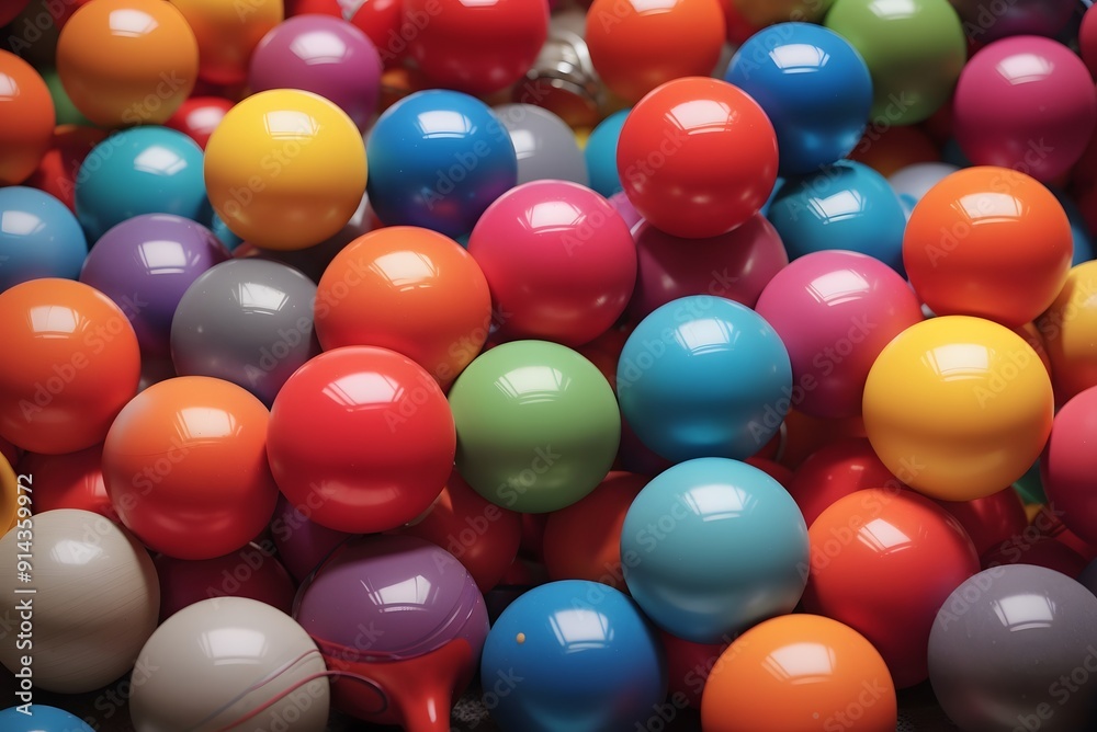 Colorful Balls spheres background - 3d rendering
Colorful Balls spheres background - 3d rendering