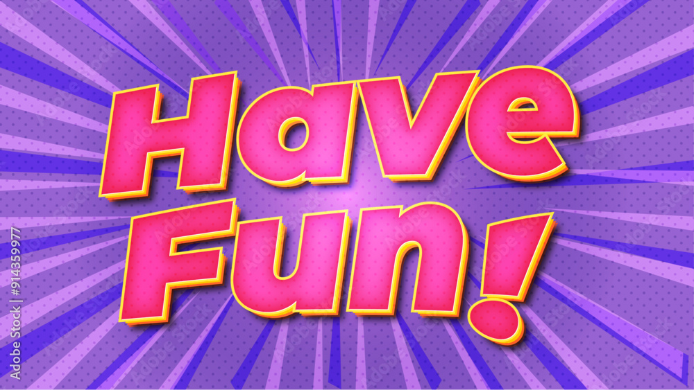 Have fun editable text effect on purple background Have fun editable text effect on purple background