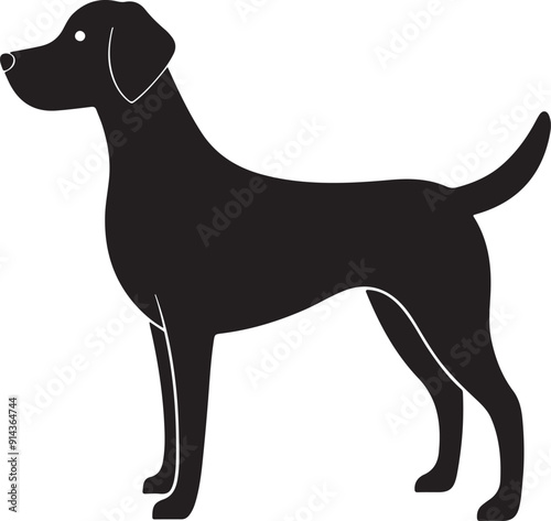 Dog silhouette vector illustration design