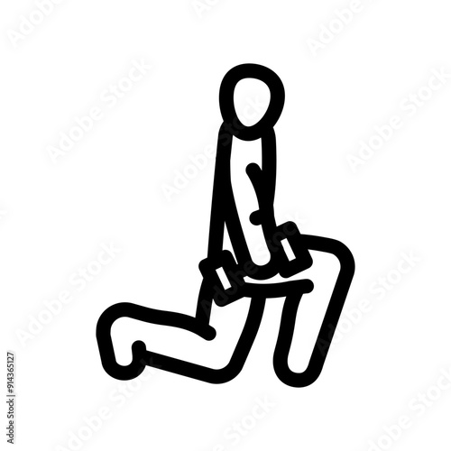 close grip bench press fitness arm line icon vector. close grip bench press fitness arm sign. isolated contour symbol black illustration