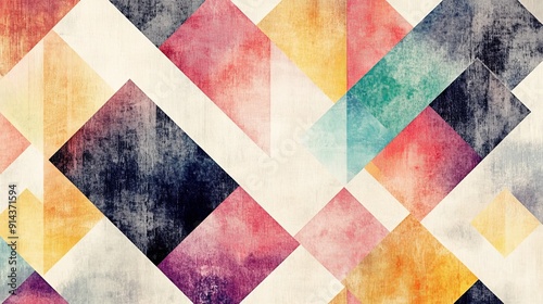 Abstract watercolor pattern in modern style