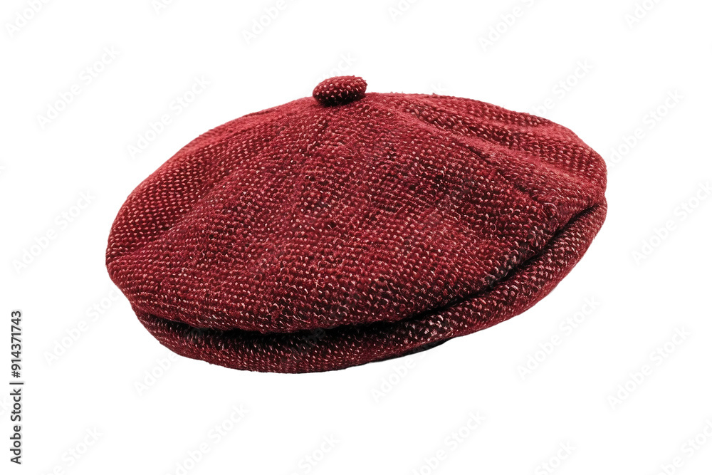 Wool Beret Hat Isolated on Transparent Background Wool Beret Hat Isolated on Transparent Background
