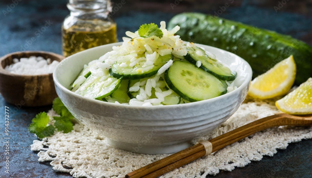 Tangy Cucumber Salad with Rice Vinegar Dressing Tangy Cucumber Salad with Rice Vinegar Dressing