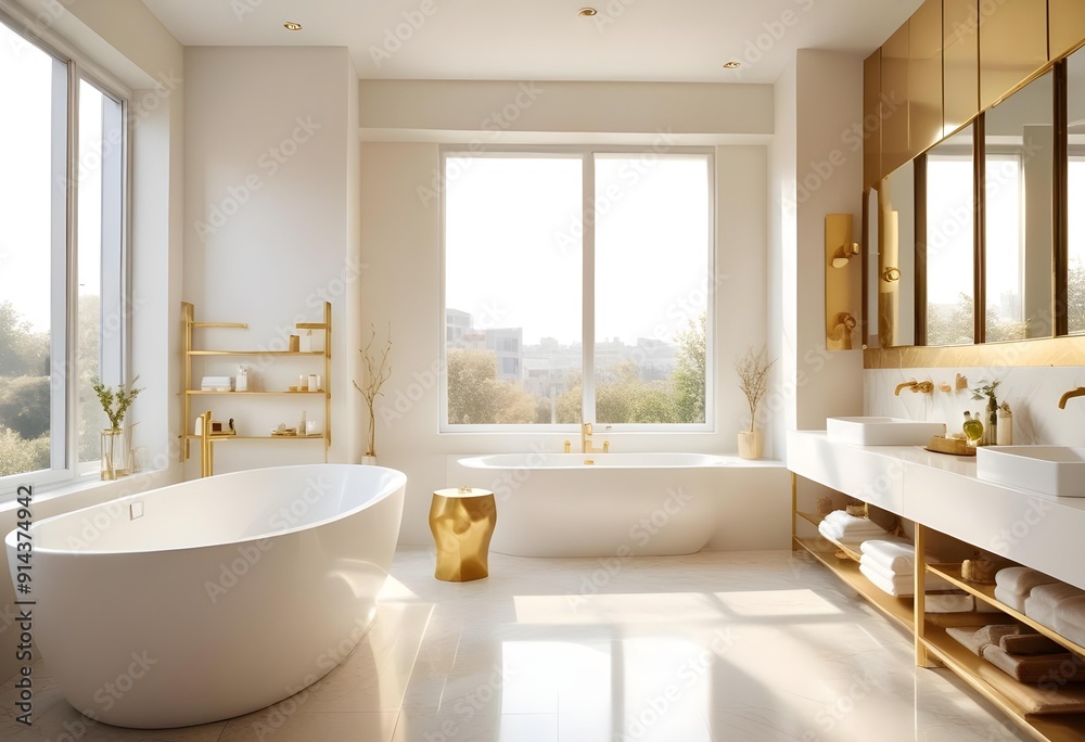 White and gold theme interior modern minimalism photo realism neww Style 3d Paints Doodle Illustration Deep View High Results 4k HD White and gold theme interior modern minimalism photo realism neww Style 3d Paints Doodle Illustration Deep View High Results 4k HD