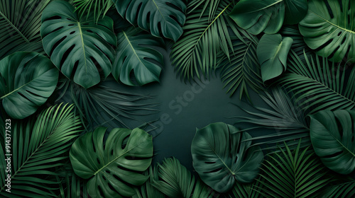 A green leafy background with a bunch of green leaves