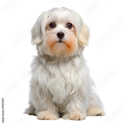 Maltese dog , Transparent background