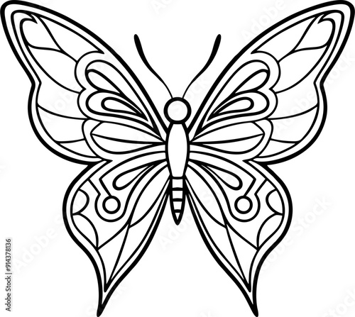 simple butterfly lineart,Tribal butterfly vector, butterfly tatto , simple tribal Butterfly vector