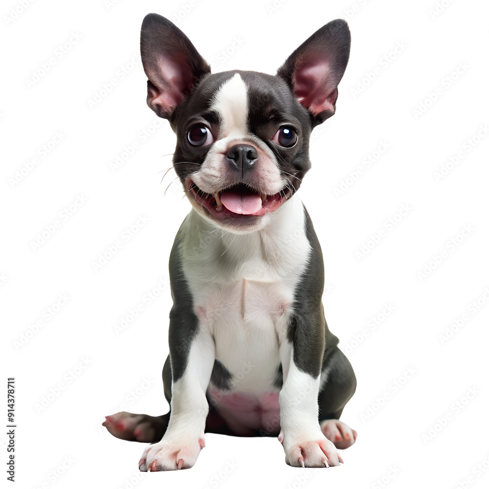 Boston Terrier, Transparent background Boston Terrier, Transparent background