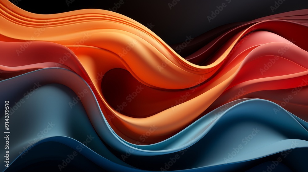Abstract Flowing Wave Patterns. Abstract Flowing Wave Patterns.