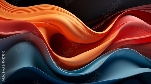 Abstract Flowing Wave Patterns.