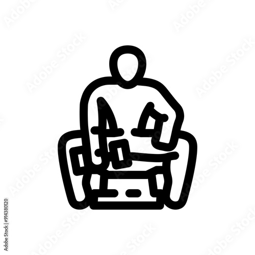 side lunges fitness exercise leg line icon vector. side lunges fitness exercise leg sign. isolated contour symbol black illustration